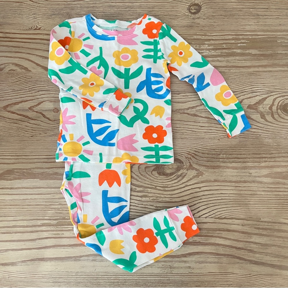 Old Navy Colorful Floral Kids Pajamas